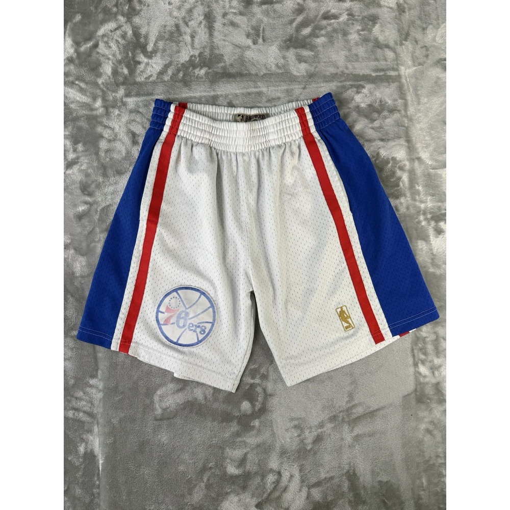 Rare Vintage MITCHELL & NESS Philadelphia 76ers Hardwood Classics Shorts 2010s S